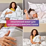Набір полуторна ковдра 140 x 210 см та подушка 50 x 70 см, штучний лебединий пух, Elegantly ТМ IDEIA - фото 13
