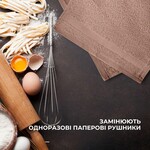 Набір махрових рушників 6 шт, серветки 30 x 30 см, натуральна бавовна 550 гм2, бежеві, ТМ IDEIA - фото 8