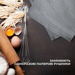 Набор махровых полотенец 6 шт, салфетки 30 x 30 см, натуральный хлопок 550 гм2, серые, ТМ IDEIA - фото 8