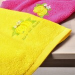 Набор кухонных полотенец 2 шт 40 x 70 см, желтое и розовое, ТМ IDEIA - фото 6
