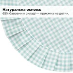 Набір серветок 2 шт. з оборкою IDEIA, 30 см, бавовна, для дому, кафе, для сервірування стола мята - фото 9
