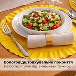 Набір серветок 2 шт. з оборкою IDEIA, 30 см, бавовна, для дому, кафе, для сервірування столу жовтий - фото 2