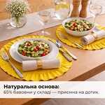 Набір серветок 2 шт. з оборкою IDEIA, 30 см, бавовна, для дому, кафе, для сервірування столу жовтий - фото 4