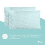 Набір Tropical IDEIA, євро ковдра 200 x 220 см  2 подушки 50 x 70 см, антиалергенний, м’ята - фото 8