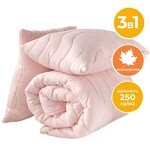 Набір Tropical євро TM IDEIA ковдра 200 x 220 см + 2 подушки 50 x 70 см пудра - фото 1