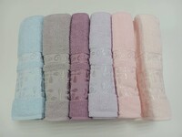Набір з 2-х махрових рушників обличчя і баня VIP COTTON ECE, шампань - фото 9