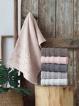 Набор из 2-х махровых полотенец лицо и баня VIP COTTON LUPEN, пудра
