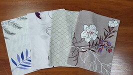 Набір наволочок 4 шт 50x70 см, мікс 404 4 дизайна, 100 бавовна