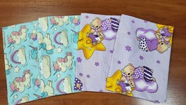 Набор наволочек 4 шт 50x70 см, микс 408 4 дизайна, 100 хлопок
