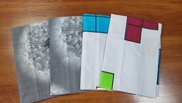 Набор наволочек 4 шт 50x70 см, микс 412 4 дизайна, 100 хлопок