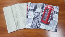 Набір наволочок 4 шт 70x70 см, мікс 216 4 дизайна, 100 бавовна