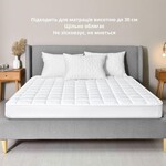 Наматрацник SleepDream 160 x 200 x 35 см з бортом по периметру, надщільний, ТМ IDEIA - фото 6