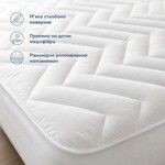 Наматрасник IDEIA стеганый с бортом 80x190 см, гипоаллергенный 150 гм2 - фото 4
