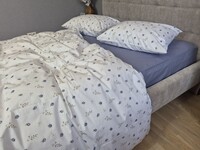 Комплект постільної білизни Turkish Cotton Ностальгія, лавандовий