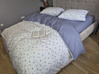Комплект постільної білизни Turkish Cotton Ностальгія, лавандовий - фото 11