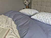 Комплект постільної білизни Turkish Cotton Ностальгія, лавандовий - фото 5