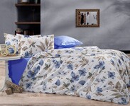 Комплект постельного белья Оазис синий, cotton