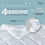 Одеяло полуторное 140 x 210 см 4 Seasons ЗИМА - ЛЕТО антиаллергенное теплое TM IDEIA белое - фото 4