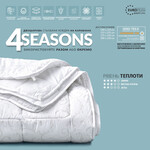 Одеяло полуторное 140 x 210 см 4 Seasons ЗИМА - ЛЕТО антиаллергенное теплое TM IDEIA белое - фото 7