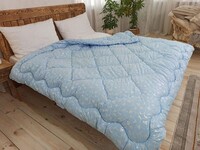 Ковдра Лебединий пух, 140 x 205 см, полуторна, штучний лебединий пух 370 гм2, ТМ Лелека Текстиль
