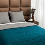 Ковдра Double Face, Зима, 200 x 220 см, євро, силікон, Grey Indian Teal, ТМ ArCloud