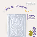 Одеяло детское Медвежонок ТM PAPAELLA 100 x 135 см белое - фото 8