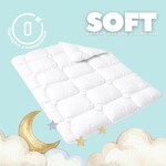 Одеяло детское в кроватку Soft PAPAELLA, 100 x 135 см, искусственный пух, антиаллергенное, супер мягкое, теплое, бла - фото 11