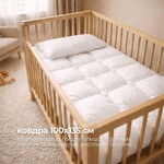 Одеяло детское в кроватку Soft PAPAELLA, 100 x 135 см, искусственный пух, антиаллергенное, супер мягкое, теплое, бла - фото 15