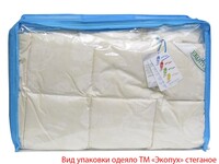 Пуховое стеганое одеяло, 200 x 220 см, вро, 100 пух, ТМ Экопух - фото 3