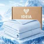 Одеяло летнее охлаждающее IDEIA, полуторное, 140x210 см, легкое, дышащее, для жарких ночей и ночной потливости - фото 11