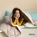Зимнее шерстяное одеяло Woolly IDEIA, 140 x 210 см, теплое, натуральная овечья шерсть 400 грм2 - фото 3