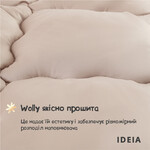Зимнее шерстяное одеяло Woolly IDEIA, 140 x 210 см, теплое, натуральная овечья шерсть 400 грм2 - фото 4