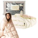 Одеяло зимнее шерстяное Woolly 155 x 210 см, овечья шерсть, теплое, ТМ IDEIA - фото 7