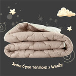 Одеяло зимнее шерстяное Woolly 155 x 210 см, овечья шерсть, теплое, ТМ IDEIA - фото 9