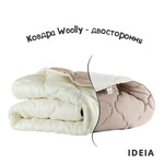 Ковдра вовняна Woolly IDEIA, 200 x 220 см, зимова, тепла, овеча вовна 400 гм2 - фото 2