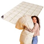 Одеяло шерстяное зимнее Sei Design Cashmere Premium 140 x 210 см, 300 г/м2, наполнитель натуральная овечья шерсть, тёплое и дышащее, - фото 7