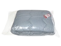 Одеяло 140 x 205 см полуторное зимнее теплое 100 овечья шерсть гладкокрашенное темно-серое ТМ Vladi - фото 5