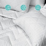 Одеяло всесезонное Antistatic Sleep, 175 x 210 см, двоспальное, антистатическая ткань, гипоаллергенное, ТМ  IDEIA - фото 17