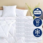 Набор зимних одеял IDEIA Classic 10 шт 140x210 см (полуторное), антиаллергенные, теплые, отельные, белые - фото 10