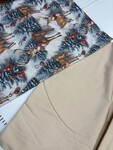 Комплект постільної білизни Олені NEWбежевий Turkish Flannel 5D зимовий принт - фото 10
