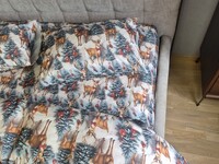 Комплект постільної білизни Олені NEW Turkish Flannel 5D зимовий принт - фото 17