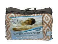 Ортопедическая подушка 50 x 70 см, антиаллергенное волокно, надежная поддержка шейных позвонков, ТМ Лелека Текстиль - фото 2