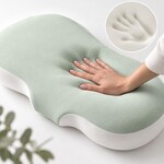Ортопедична подушка CloudTherapy 65 x 40 x 10 см анатомічна з ефектом пам’яті, зелена, ТМ IDEIA - фото 14