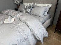 Комплект постельного белья Gray P147, Перкаль Премиум, ТМ Комфорт-текстиль - фото 7