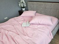 Комплект постельного белья Pink, муслин (100 хлопок), ТМ Комфорт-текстиль - фото 1
