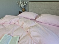 Комплект постільної білизни Pink, Варена бавовна (Washed Cotton) W1351 - фото 10