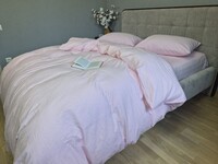Комплект постільної білизни Pink, Варена бавовна (Washed Cotton) W1351 - фото 1