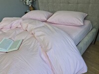 Комплект постільної білизни Pink, Варена бавовна (Washed Cotton) W1351 - фото 9