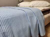 Покривало Піке Сота, блакитне, ТМ Комфорт-текстиль - фото 7