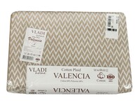 Плед бавовняний Валенсія 170 x 210 ТМ Vladi (ANTONIO пісочний)